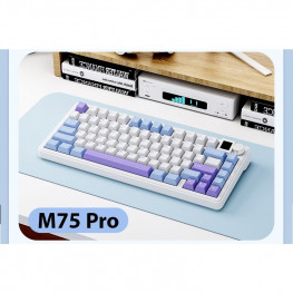 Bàn phím cơ không dây Xinmeng M75 Pro - Led RGb - Gasket Mount - Có hot-swap - Mạch 5 pin - Màn LED - App Marco