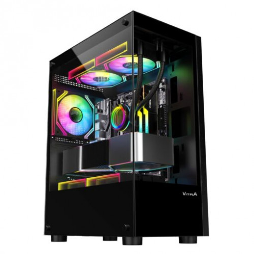 VỎ CASE VITRA ATLANTIS X6 BLACK (MATX/MÀU ĐEN/RAD 240)