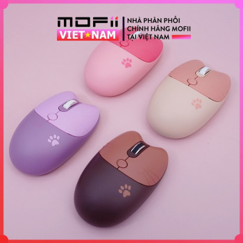 Chuột không dây MOFII M3 đa màu sắc thiết kế xinh xắn dễ thương, kết nối Windown, MacOS, Pad, tivi, điện thoại